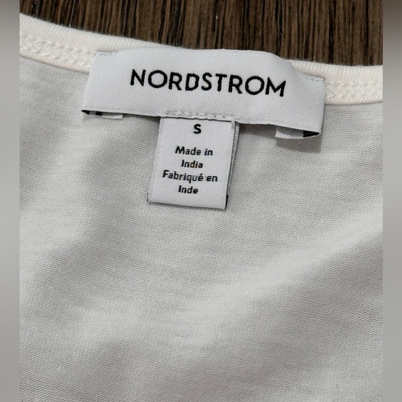 NWT Nordstrom White V-Next Cotton/Modal/Spandex Blend Size Small - Picture 4 of 5